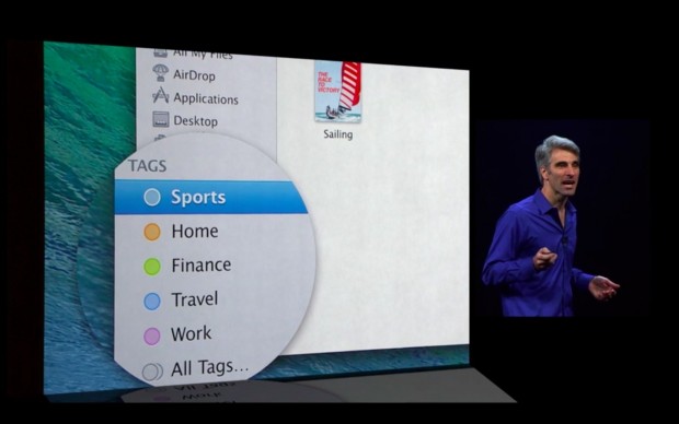 Tags in Mac OS X (Apple/Screenshot: Golem.de)